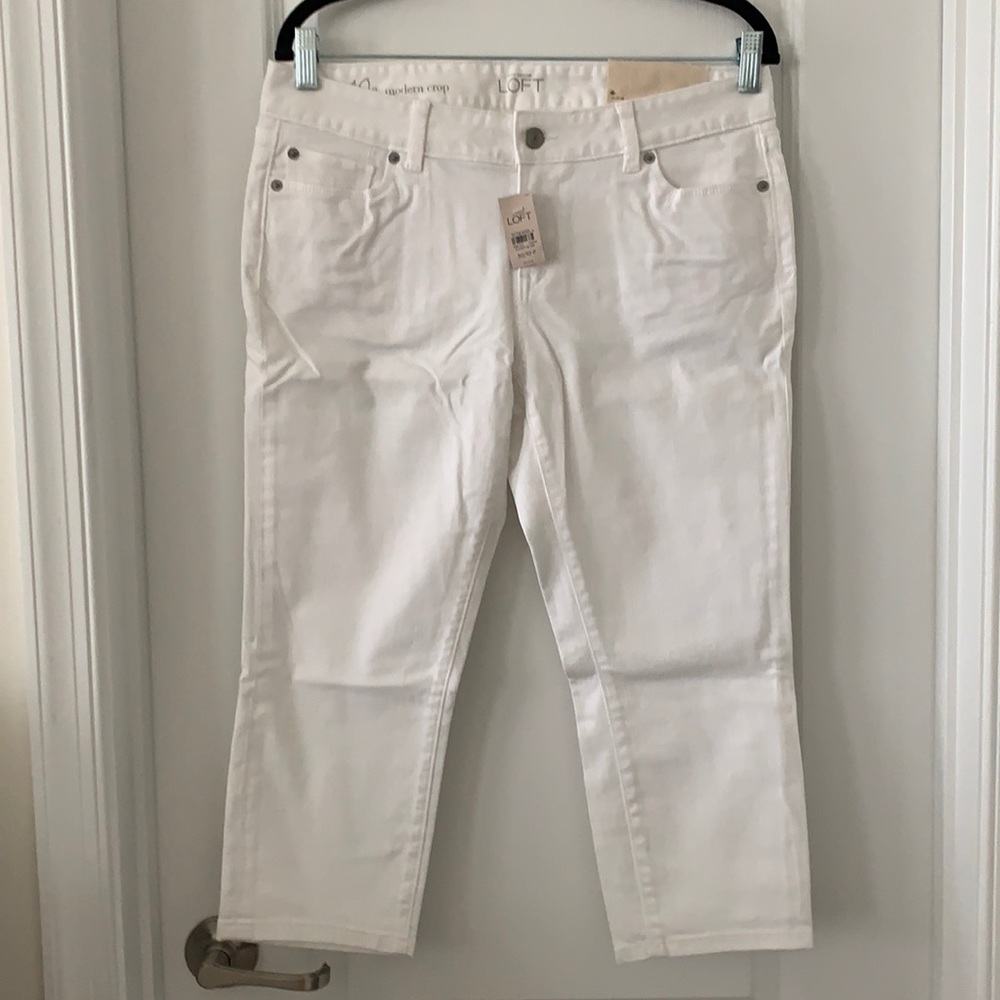 NWT LOFT Modern Crop Jeans Size 10P
